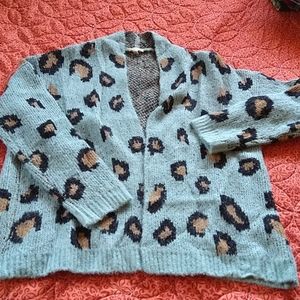 Hem & thread angora cardigan